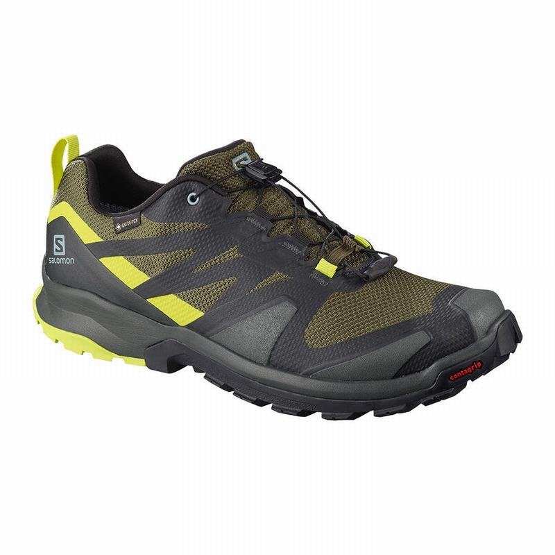 Salomon XA ROGG GTX Zapatillas Trail Running Hombre - Verde Oliva / Amarillo Claro - Colombia (63420